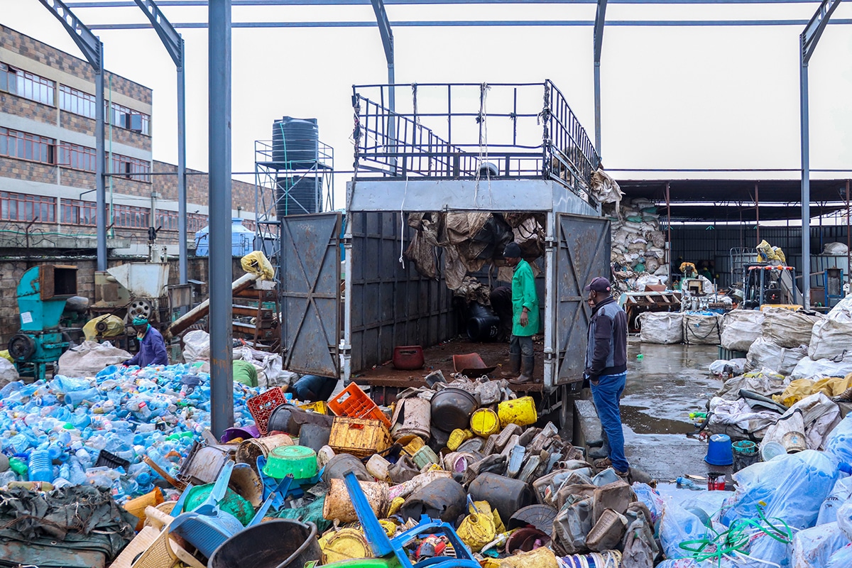 recycling in Nairobi at Vintz plastics
